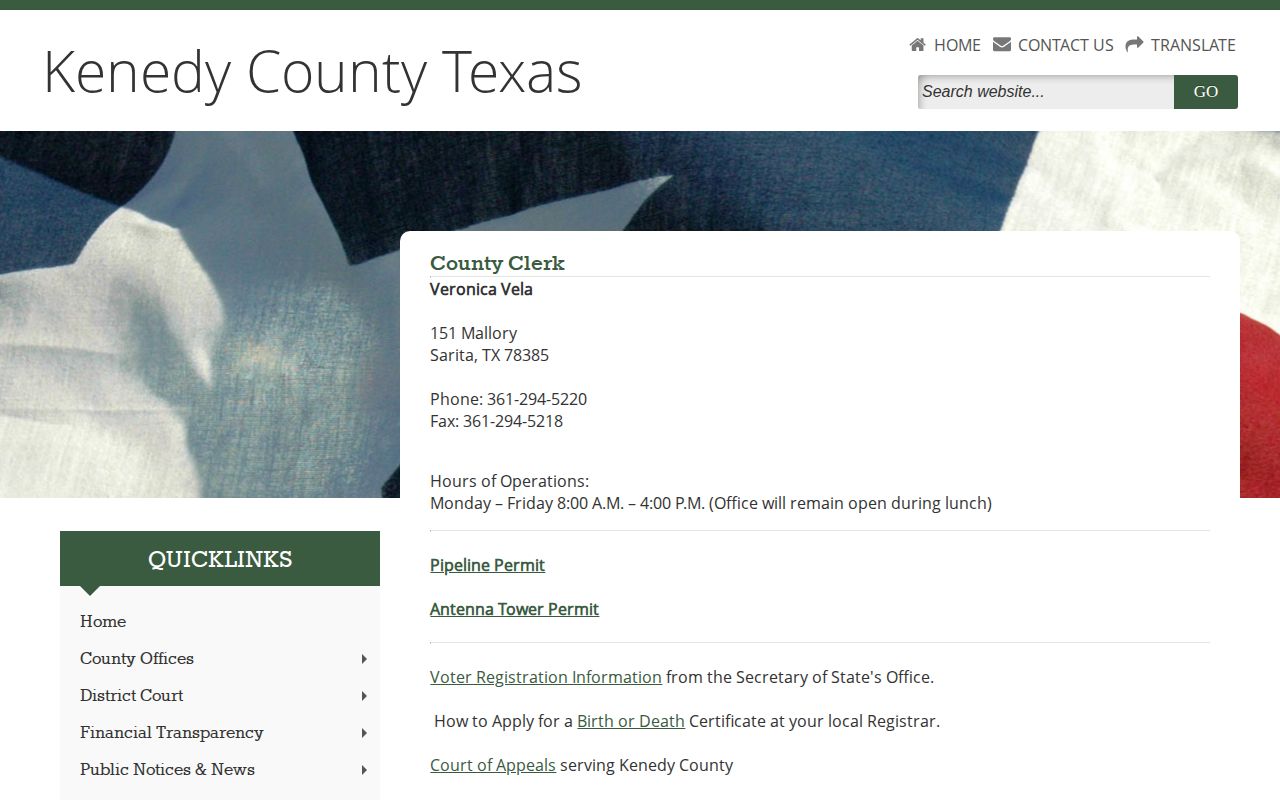 Kenedy County court record access for released inmate disposition proof
